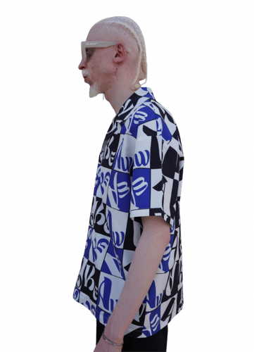 Squares Shirt - Blue & Black