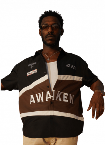 Race Shirt - Black & Brown