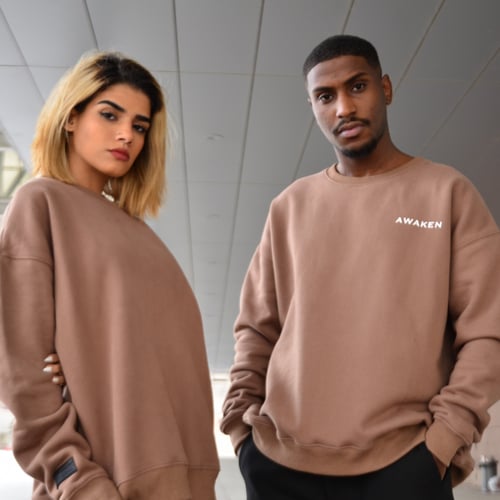 LIGHT BROWN SWEATSHIRT