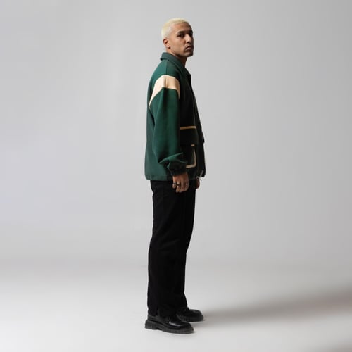 AWAKEN JACKET - GREEN & CREAM
