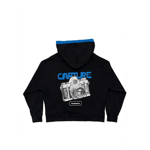 BLACK CAPTURE HOODIE