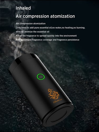 مبخرة الكترونية محمولة مع منفذ تايب سي - قابلة للش...