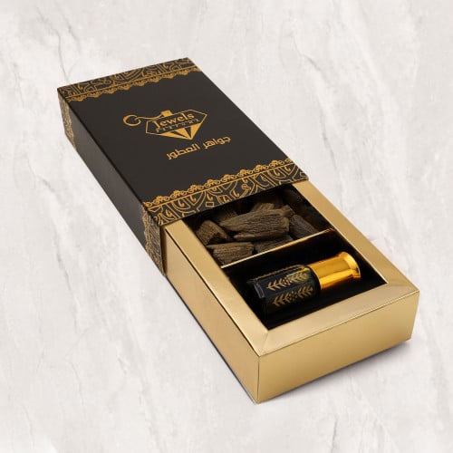 مجموعة (5) ربع تولة دهن عود سيوفي مع نصف وقية عود...