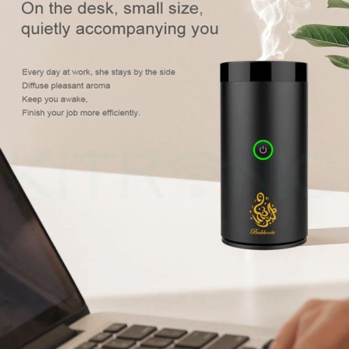 مبخرة الكترونية محمولة مع منفذ تايب سي - قابلة للش...