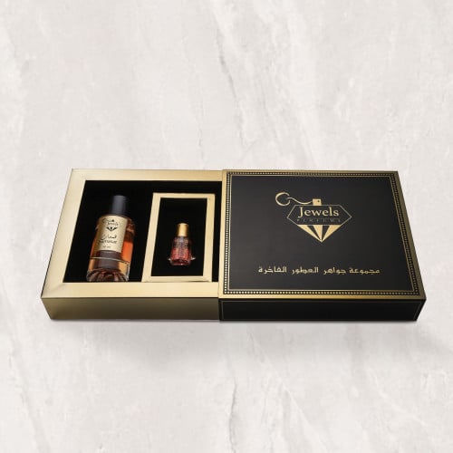 مجموعة نسائية (عطر همسات 50 مل مع نصف تولة مسك الأ...