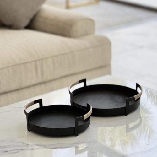 صينية تقديم معدن