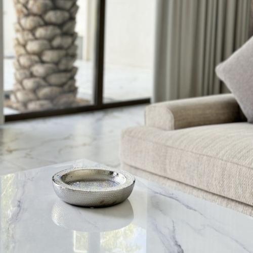 تقديمة سيراميك فضي