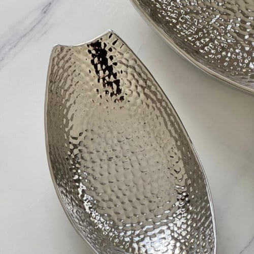 تقديمة سيراميك فضي