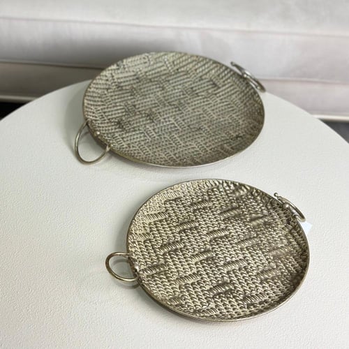 صينية تقديم معدن