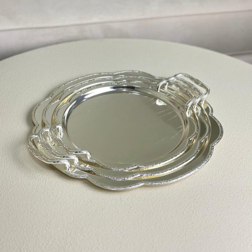 صينية تقديم معدن