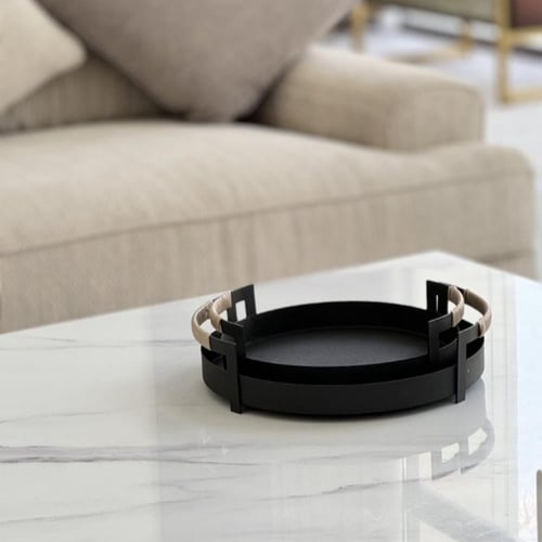 صينية تقديم معدن