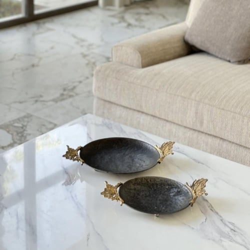 صينية تقديم معدن