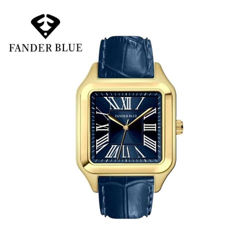 ساعة رجالي فندر بلو ( جلد 1 )