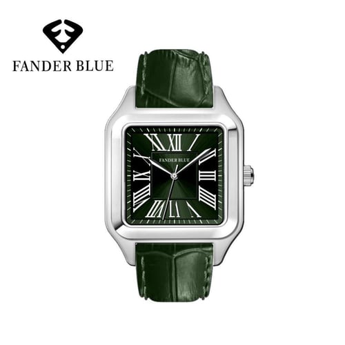 ساعة رجالي فندر بلو ( جلد 1 )