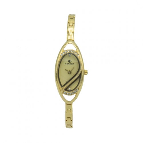 ساعة نسائي كناري ( ذهبي - ذهبي )