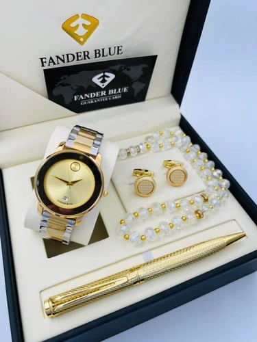 طقم رجالي فندر بلو ستانلس ستيل