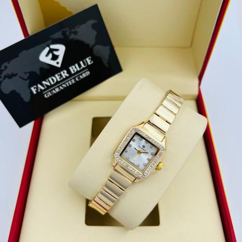 ساعة نسائي فندر بلو ( بتصميم كارتير مربع )