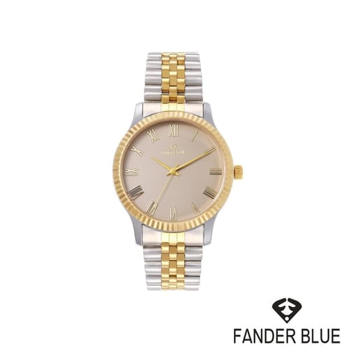 ساعة رجالي فندر بلو ( بتصميم رولكس )