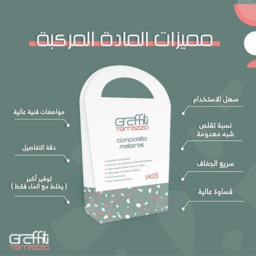 جرافيتي تيرازو مادة مركبة 5 كغ
