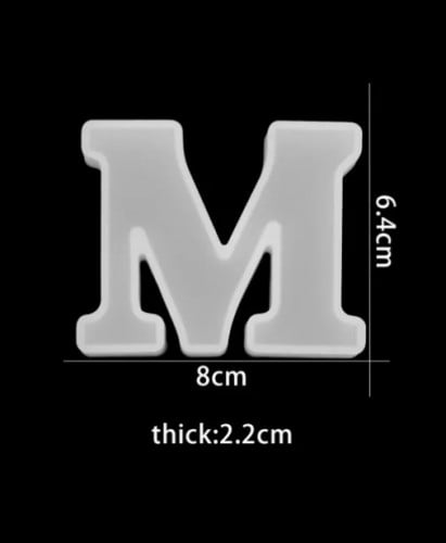 قالب حرف M ميدالية