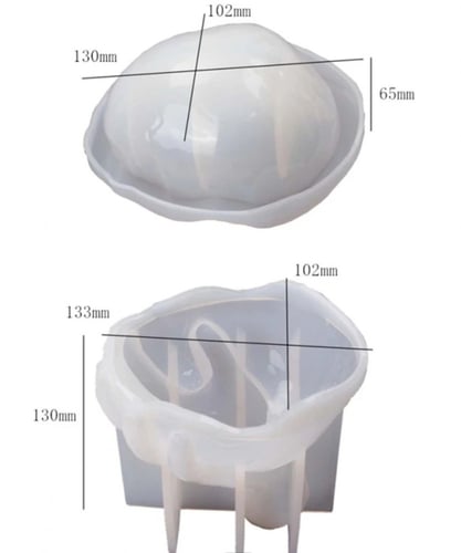 قالب حامل شمعة أو مكسرات او منكهات