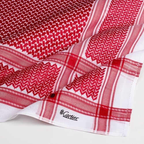 شماغ كارتير احمر غامق- Cartier