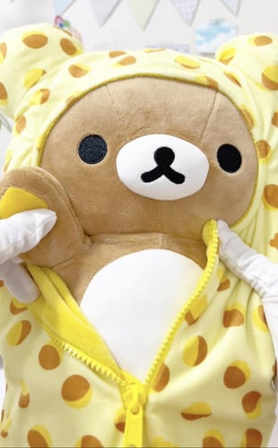 Rilakkuma دمية ريلاكوما الاصلي في كيس النوم بنمط ك...