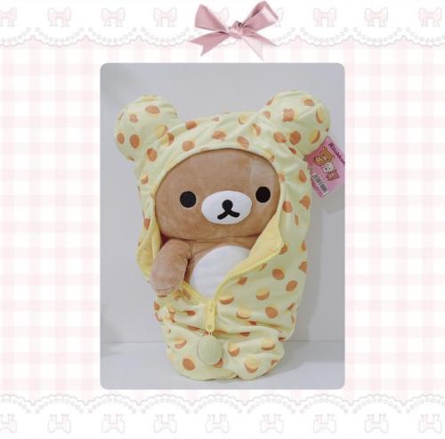 Rilakkuma دمية ريلاكوما الاصلي في كيس النوم بنمط ك...