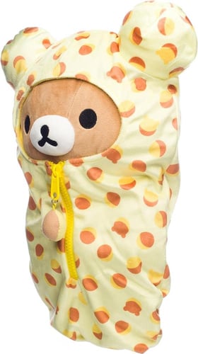 Rilakkuma دمية ريلاكوما الاصلي في كيس النوم بنمط ك...