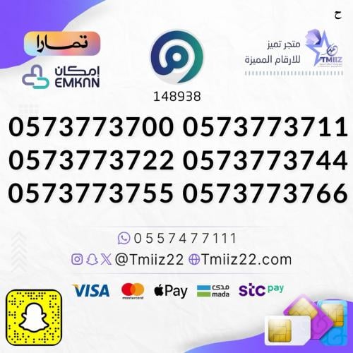ارقام اطقم