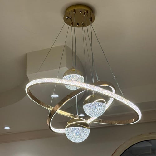 ثريا ليد ٣ اضاءات smd تحكم بالريموت