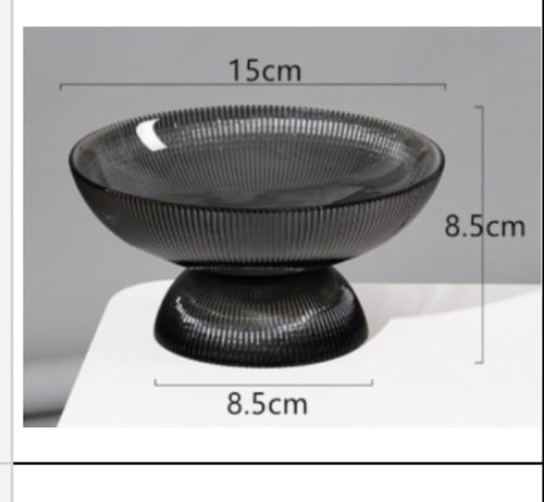 حامل زجاجي اسود صغير