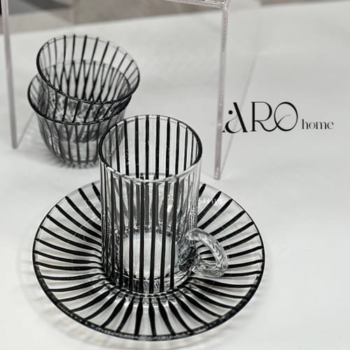 طقم شاي و قهوة بتصميم انيق