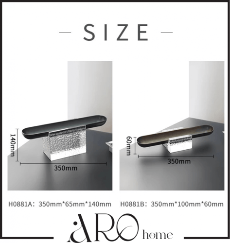 ستاند اسود صغير بقاعدة شفافة