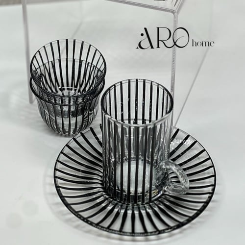 طقم شاي و قهوة بتصميم انيق