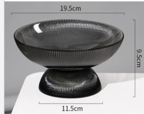 حامل زجاجي اسود وسط