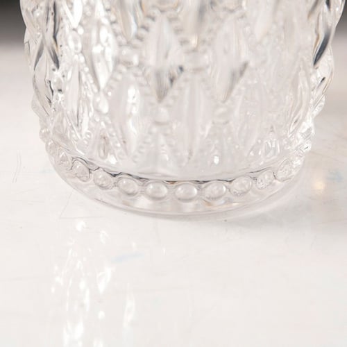 علبة زجاجية بمسكة غزال ذهبي كبير