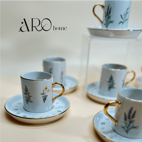 طقم اكواب قهوة 12 قطعه