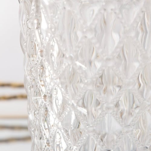 علبة زجاجية بمسكة غزال ذهبي صغيرة