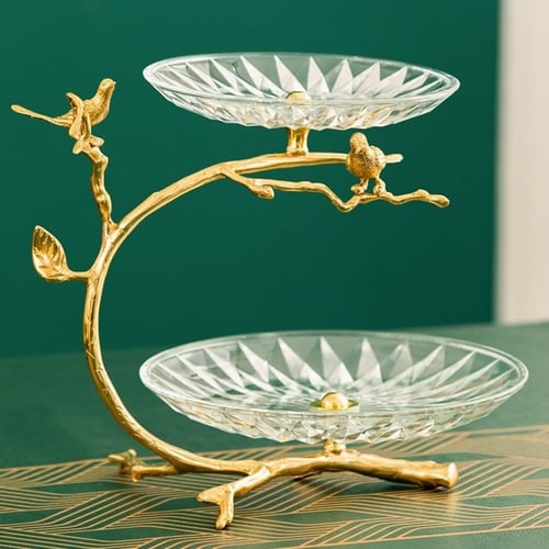 ستاند تقديم للحلويات بقاعدة مسطحه