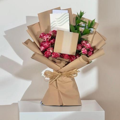 باقة ورد وفضة