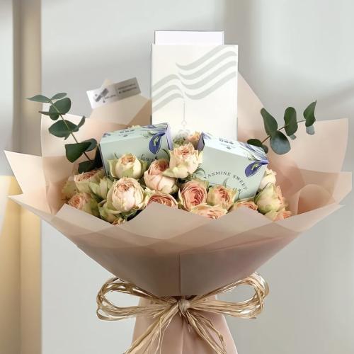 باقة ورد وشوكليت