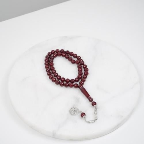 سبحة بكلايت عنابي ملكي