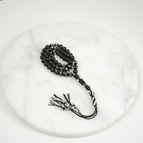 سبحة اسود شفاف