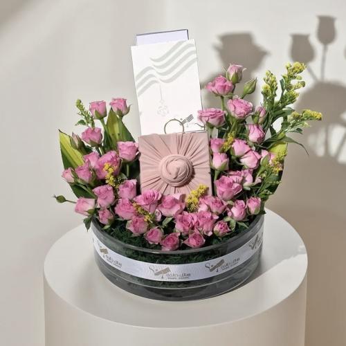 فازة ورد و بوكس عود