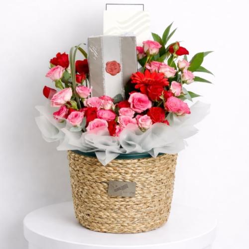 سلة ورد ، شوكليت