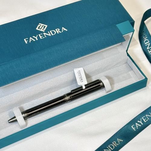 قلم فايندرا مطلي رمادي غامق