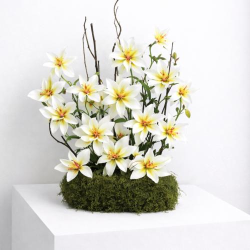 قاعدة ورد صناعي