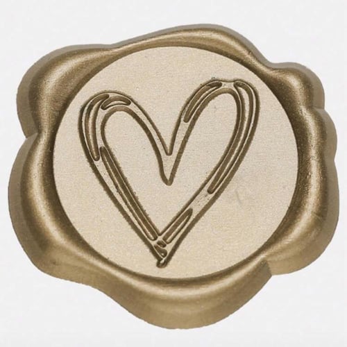 ختم شمعي قلب - اضافة مميزة