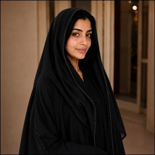 طرحة درة أسود